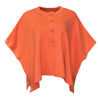 Noble Button Loose Knit - Orange