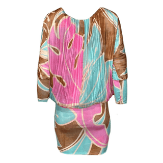 Patty Dress - Pink/Brown