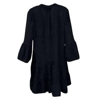 Nellie Loose Cotton Dress - Black