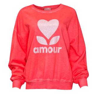 Amour Sweatshirt - Coral/Pink Fluoro