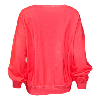 Amour Sweatshirt - Coral/Pink Fluoro