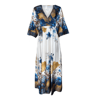 Eliza Print Dress - Blue Print