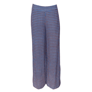 Danica Palazzo Print Pant - Blue Multi