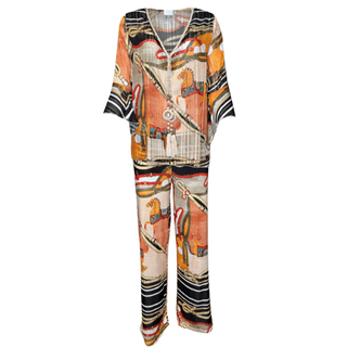 Florence 2 Piece Suit - Hermes Print