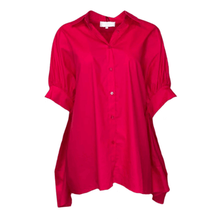 Rhea Oversized Blouse - Fuschia