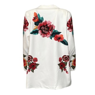 Zeno Loose Print Blazer - Cream
