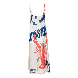Ambrose Sun Dress - White/Red