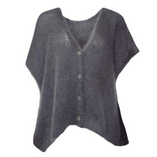 Rowan Loose Mohair Cardigan  - Grey