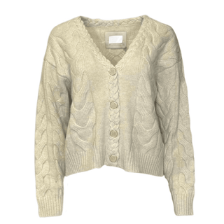 Ottili Cable Mos Mosh Cardigan - Cream
