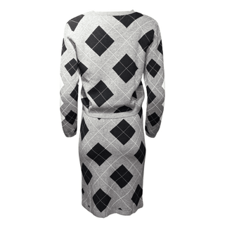 Zelina Argyle Knit Suit - Grey