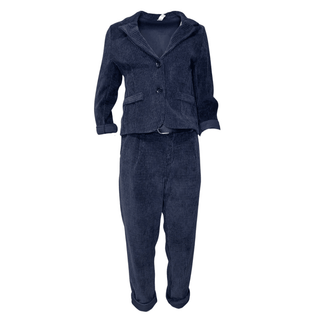 Navy cord suit