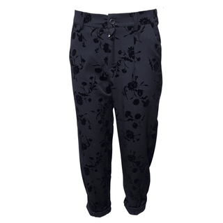 Naya Velvet Brocade Trouser Suit - Black