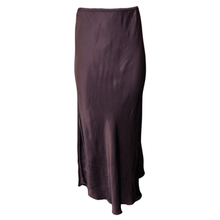 Mystic Satin Skirt - Burgundy