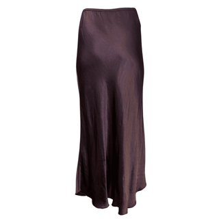 Mystic Satin Skirt - Burgundy