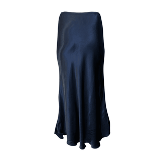 Mystic Satin Skirt - Navy