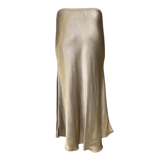 Mystic Satin Skirt - Gold