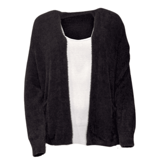 Teddy Supersoft Pocket Cardi - Choco