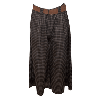 Nostalgia Chequer Culotte - Brown