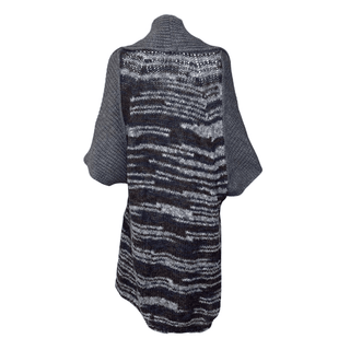 Amealia Contrast Half Sleeve Coatigan - Grey