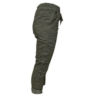 Magic Pant Embroidered- Khaki