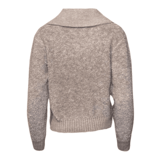 Nadia Knit Coatigan with Collar - Camel