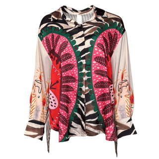 Bobbi Satin Pattern blouse