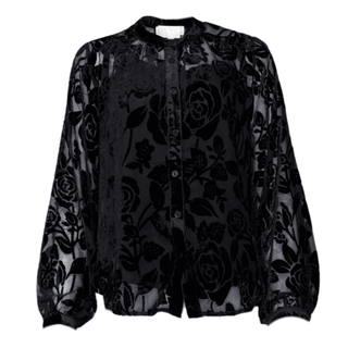 Ingrid Velvet Floral Blouse