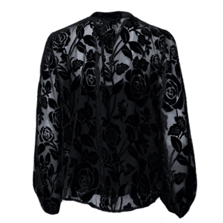 Ingrid Velvet Floral Blouse
