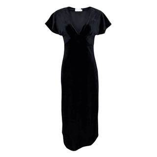 Edith Velvet Black Dress
