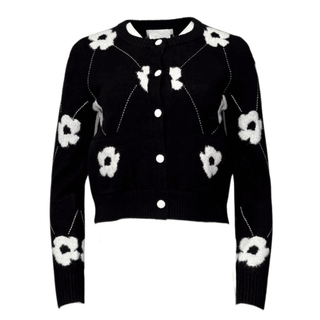 Bastelica Black Flower Cardi