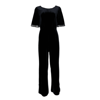 Grace Black Velvety Jumpsuit