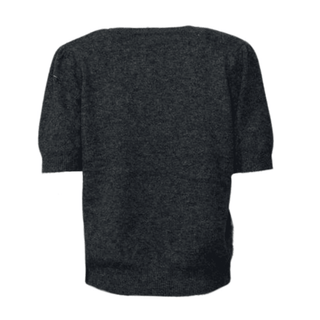 Lacey Short Sleeved Jumper - Charcoal