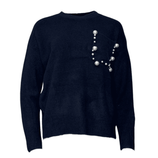 Etta Pearl Pocket Knit - Navy