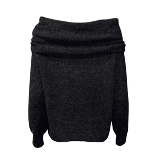 Megan Grey Off The Shoulder Knit