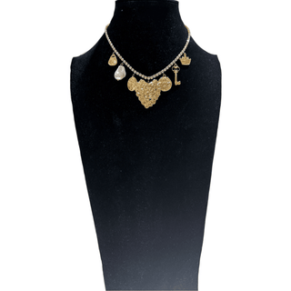 Tennis Diamond Charm Necklace