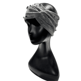 Gemstone Velvet Headband - Grey