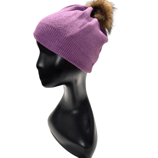Super Soft Bobble Hat - Purple