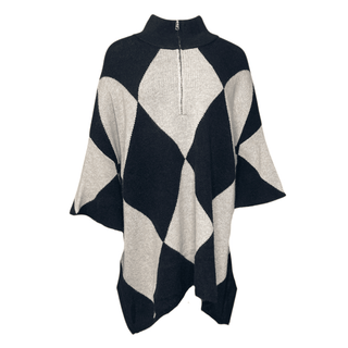 Eden Harlequin Knit Black/Beige