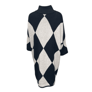 Eden Harlequin Knit Black/Beige