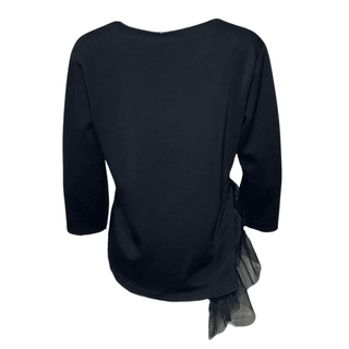 Sweetie Tulle Ruffle Top Black