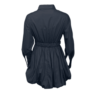 Nicole Puffball Shirt Dress- Black
