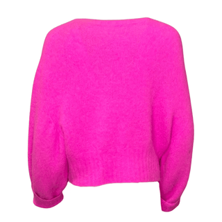 Rosie Alpaca Knit - Fuchsia Pink 
