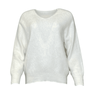 Charlie- White Knit- Cashmere