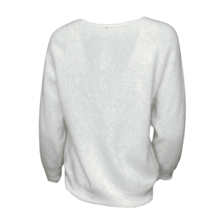 Charlie- White Knit- Cashmere