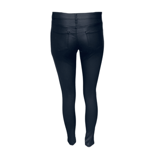 Mina Faux Leather Trouser Black