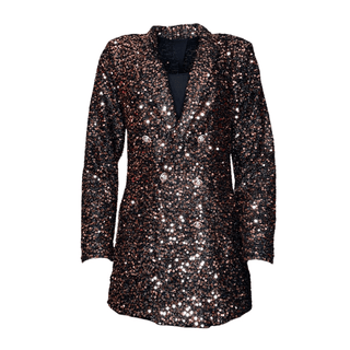 Saffron- Bronze Sequin Blazer