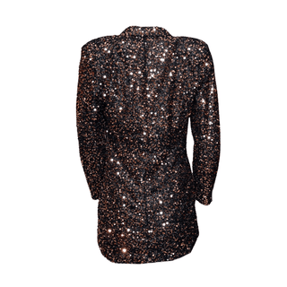 Saffron- Bronze Sequin Blazer