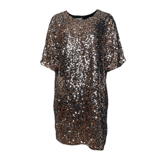Juno- Sequin Dress-Rose Gold