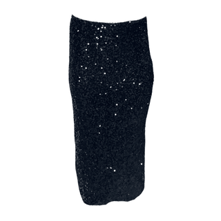 Tara- Sequin Midi Black -Skirt