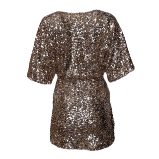 Samantha-Bronze Sequin -Playsuit